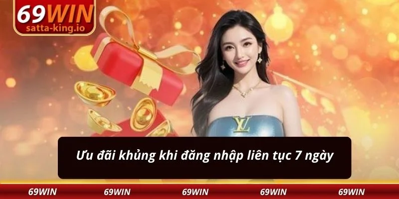 Ưu đãi khủng khi đăng nhập liên tục 7 ngày